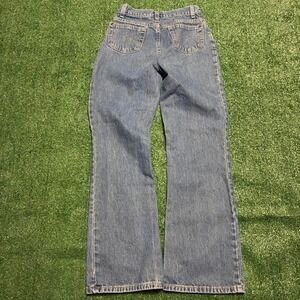 Y2K Women's Light wash blue high-waisted bootcut denim jeans